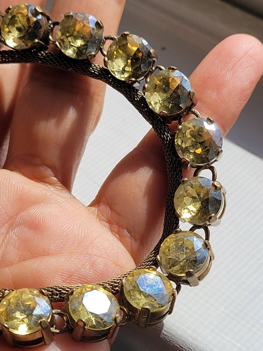 J. Crew Gold Rhinestone Necklace